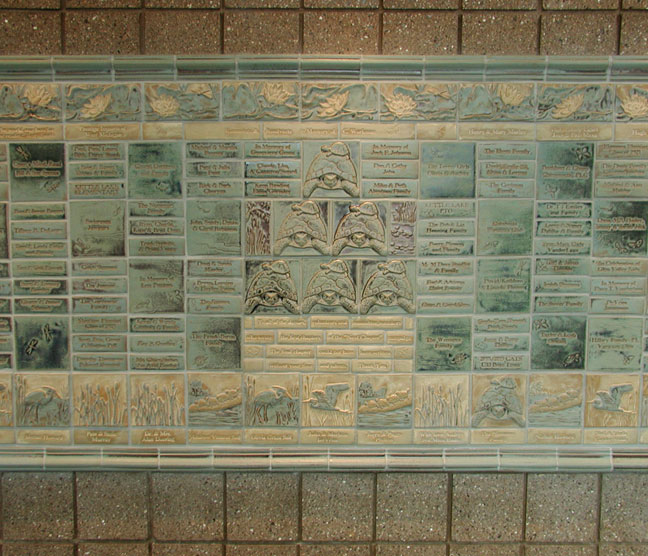 Center view of donor mural